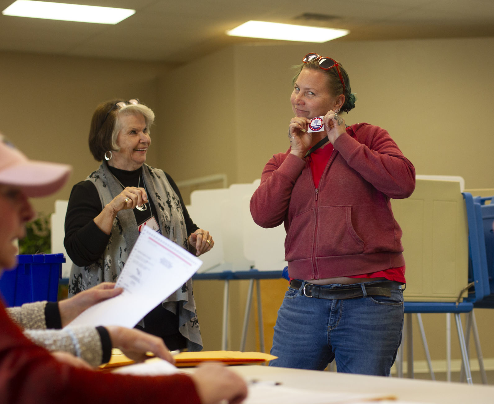 The public casts their vote